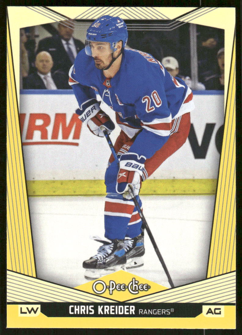 2024-25 O-Pee-Chee Yellow #290 Chris Kreider
