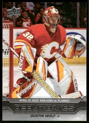 2023-24 Upper Deck Debut Dates #DD5 Dustin Wolf
