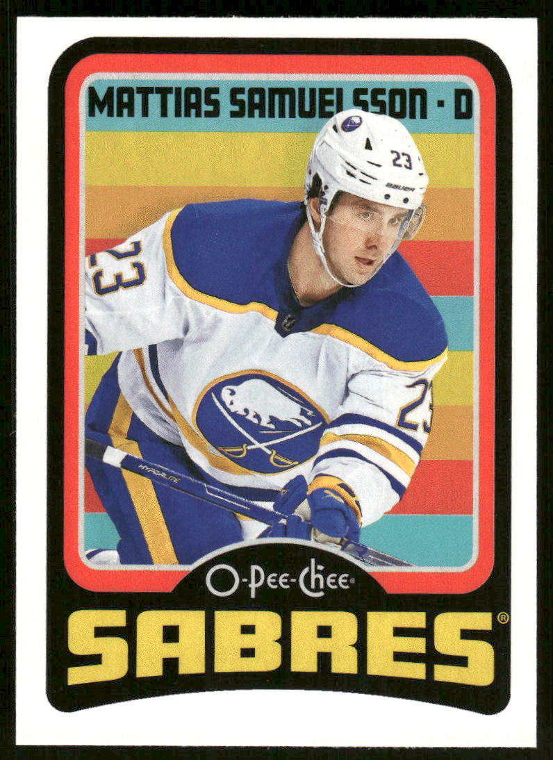 2024-25 O-Pee-Chee Retro #334 Mattias Samuelsson