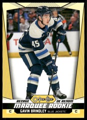 2024-25 O-Pee-Chee Yellow #599 Gavin Brindley