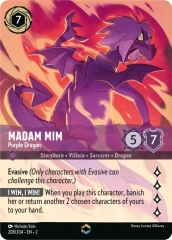 Madam Mim - Purple Dragon - 208/204 - Enchanted - Holofoil (Alternate Art)