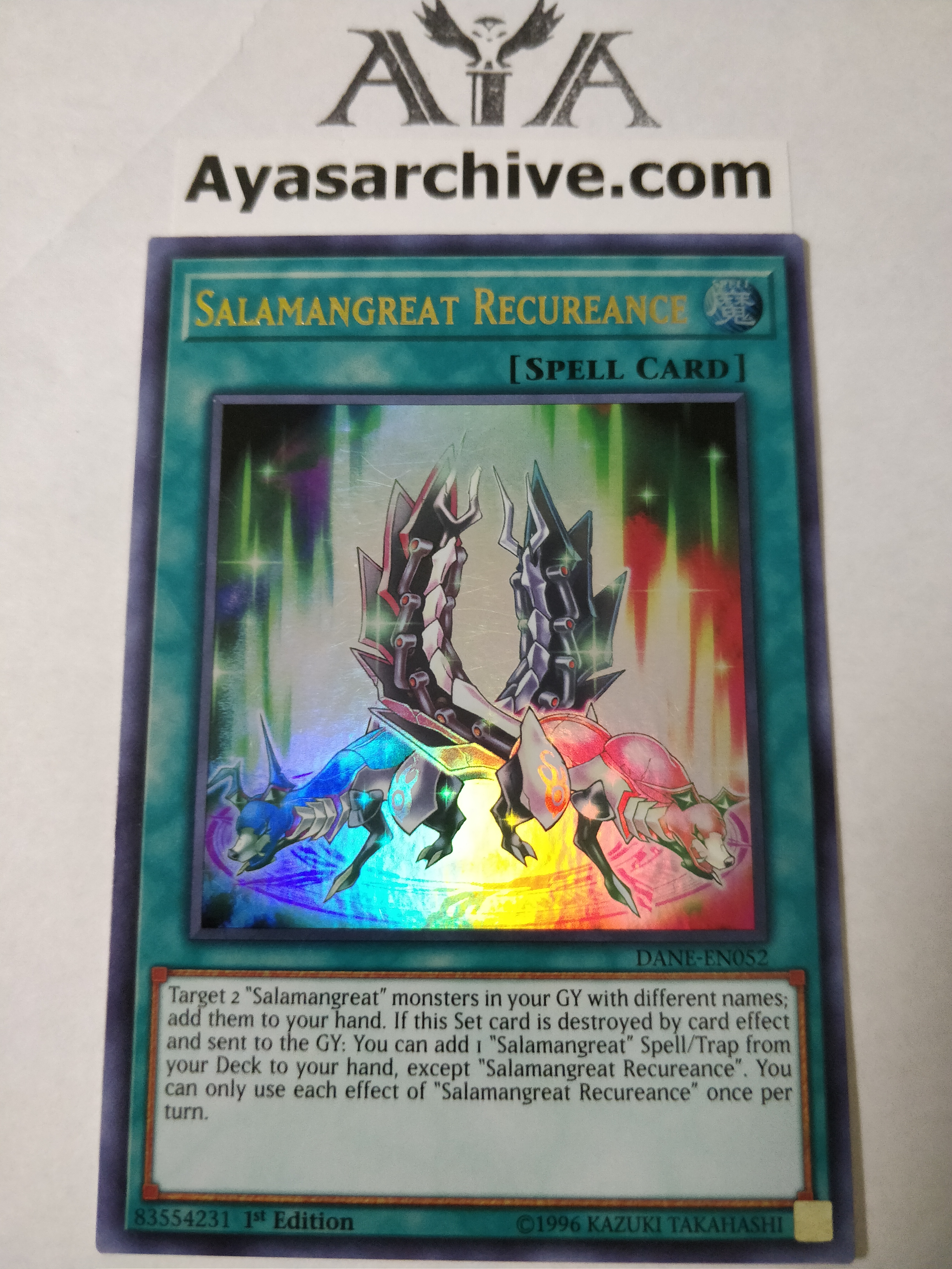 Salamangreat Recureance - DANE-EN052 - Ultra Rare - 1st Edition