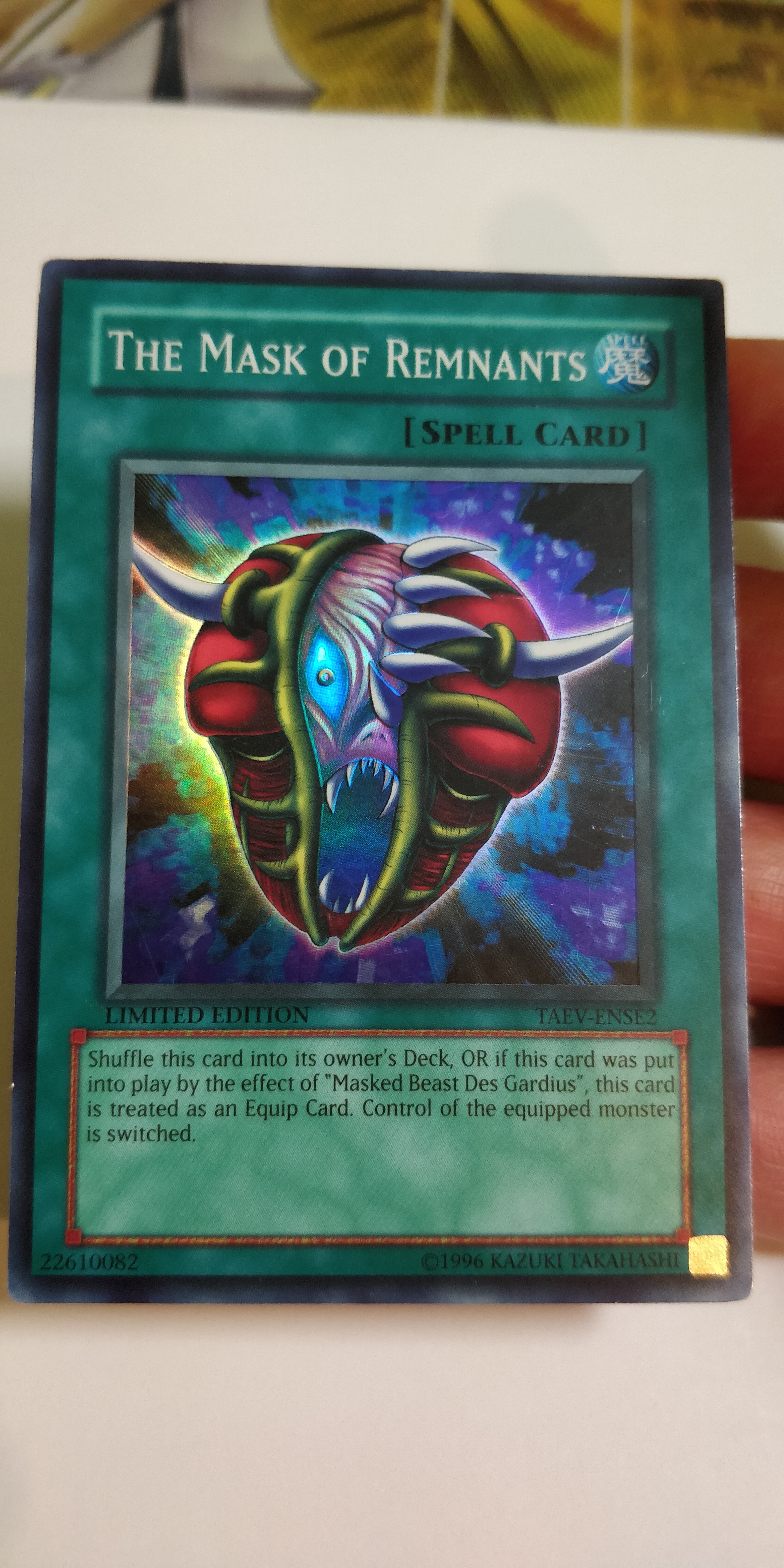 The Mask of Remnants - TAEV-ENSE2 - Super Rare - Limited Edition