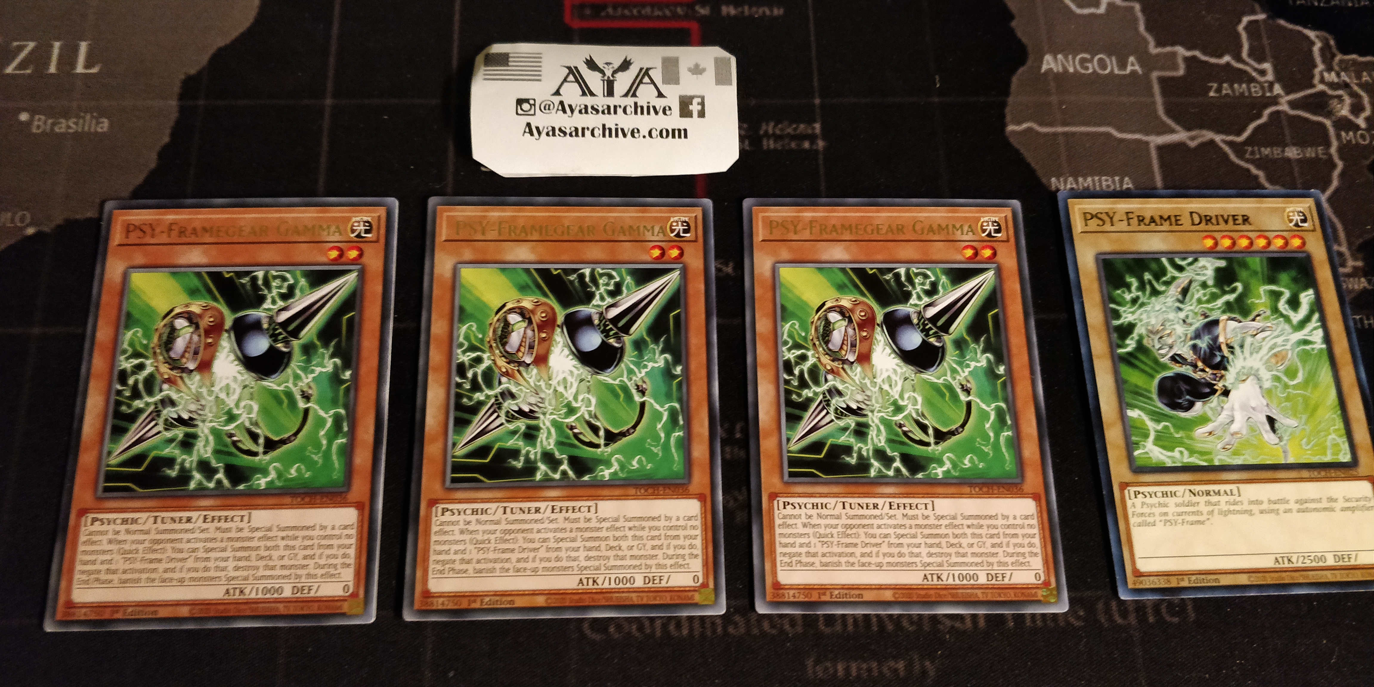 3X PSY-FRAMEGEAR GAMMA + 1X DRIVER  TOCH 1ST ED NM/VLP