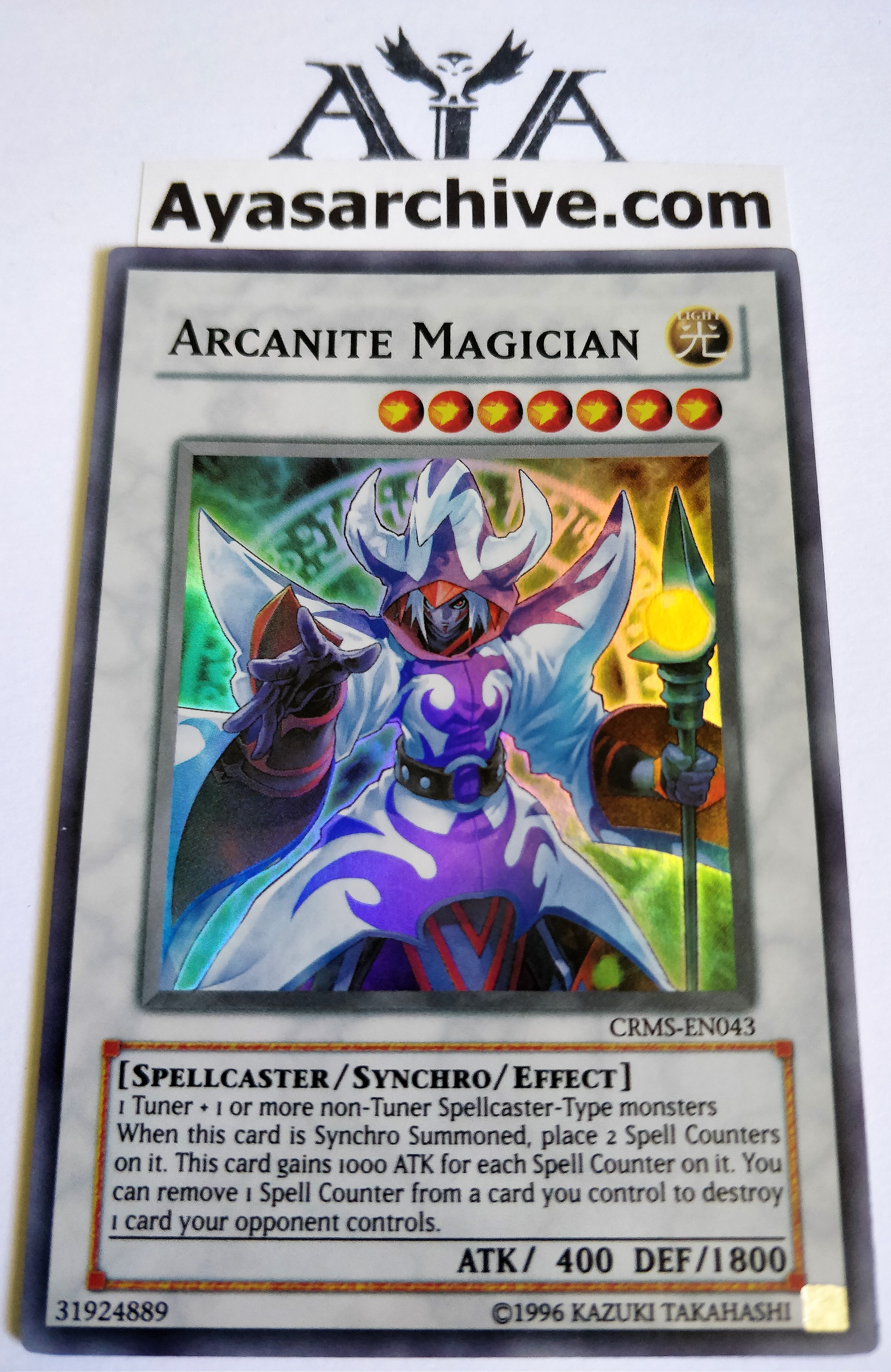 Arcanite Magician - CRMS-EN043 - Super Rare - Unlimited Edition