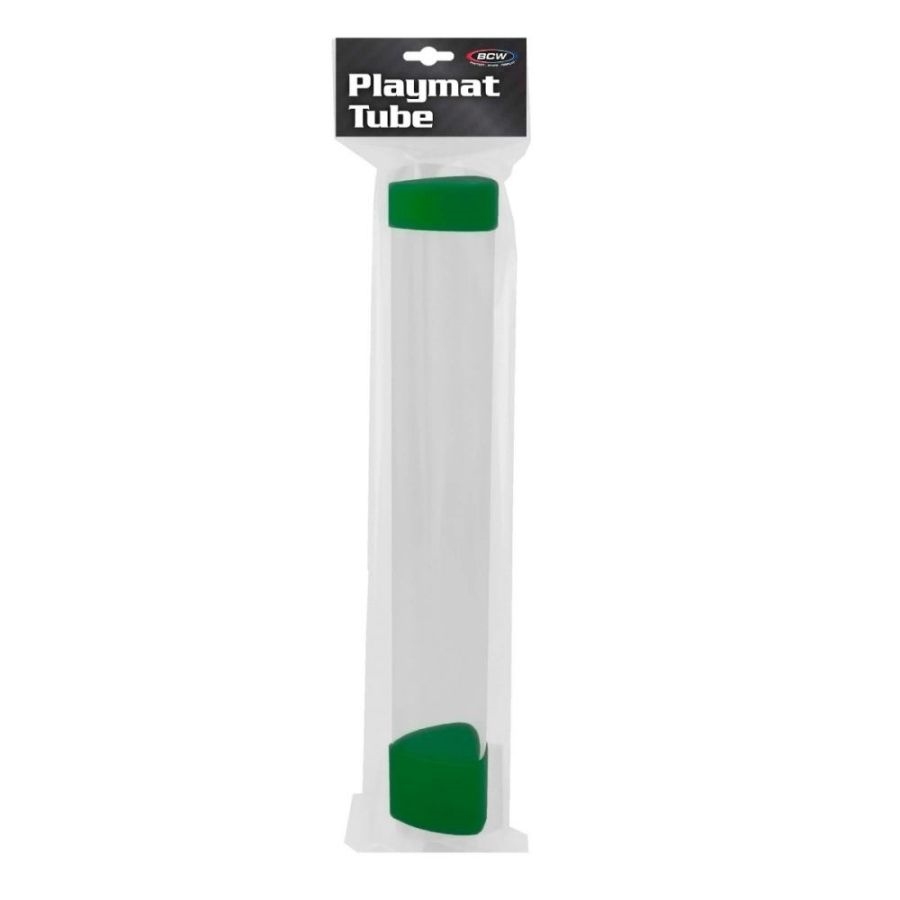 BCW - Playmat Tube with Dice Cap - Green