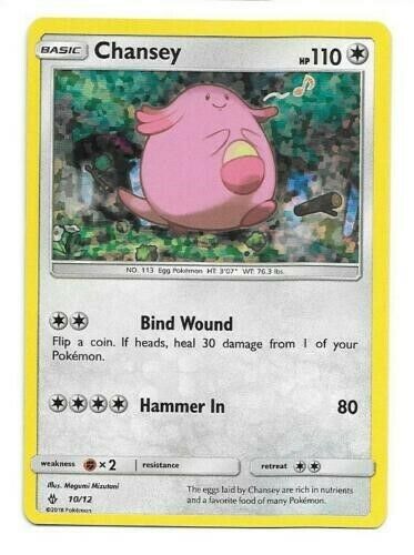 Chansey - 10/12 - Confetti Holo