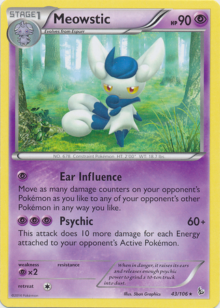 Meowstic - 43/106 - Holo Rare