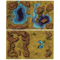 Battletech Savannah: Large Lakes Battlemat