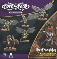 Heroscape: Wing CommandernTuck Harrigan And Vorid Glide Strikers - Premium Painted Edition