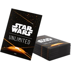 Star Wars Unlimited Premium Art Sleeves Card Back Orange