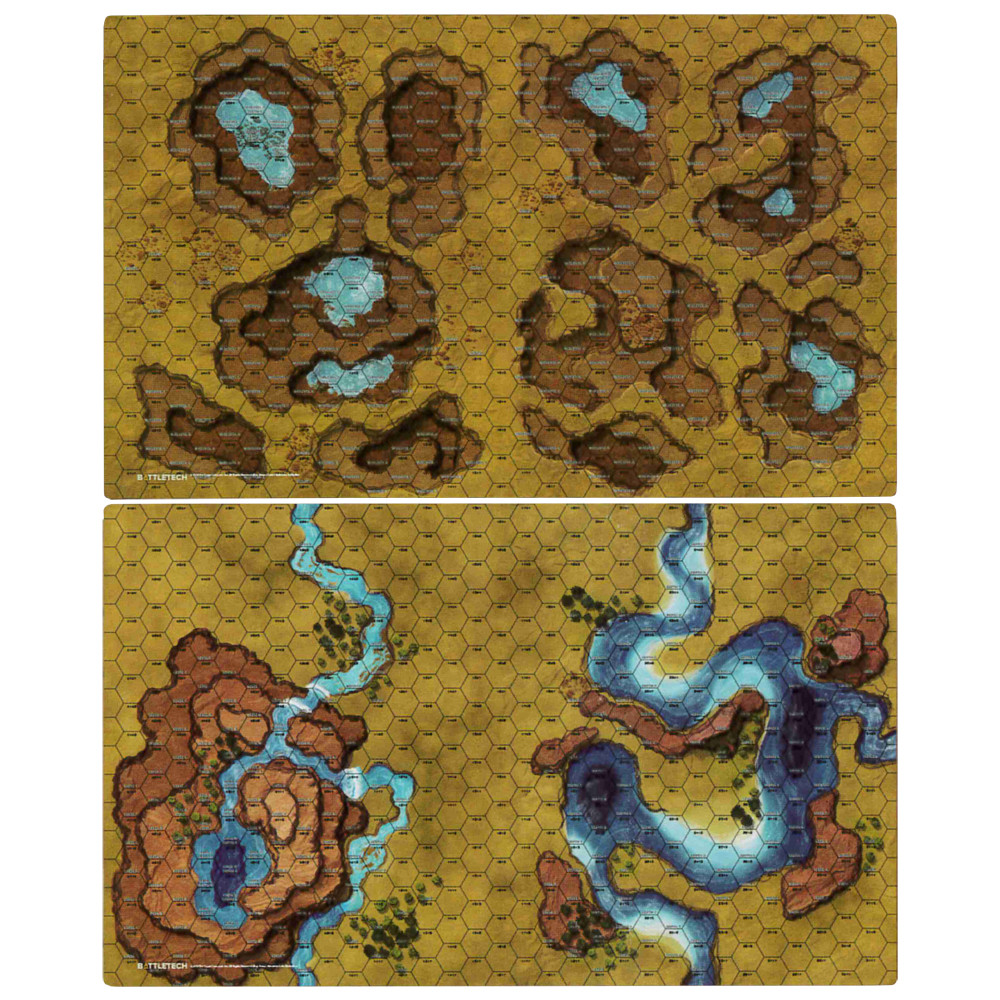Battletech Savannah: Sinkholes Battlemat