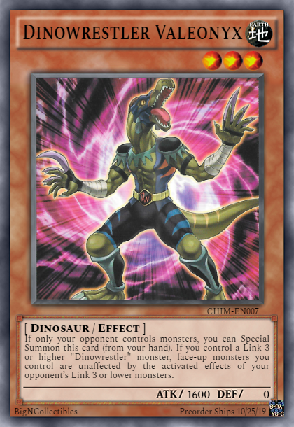 CHIM-EN007 - Dinowrestler Valeonyx - Common - 1st Edition