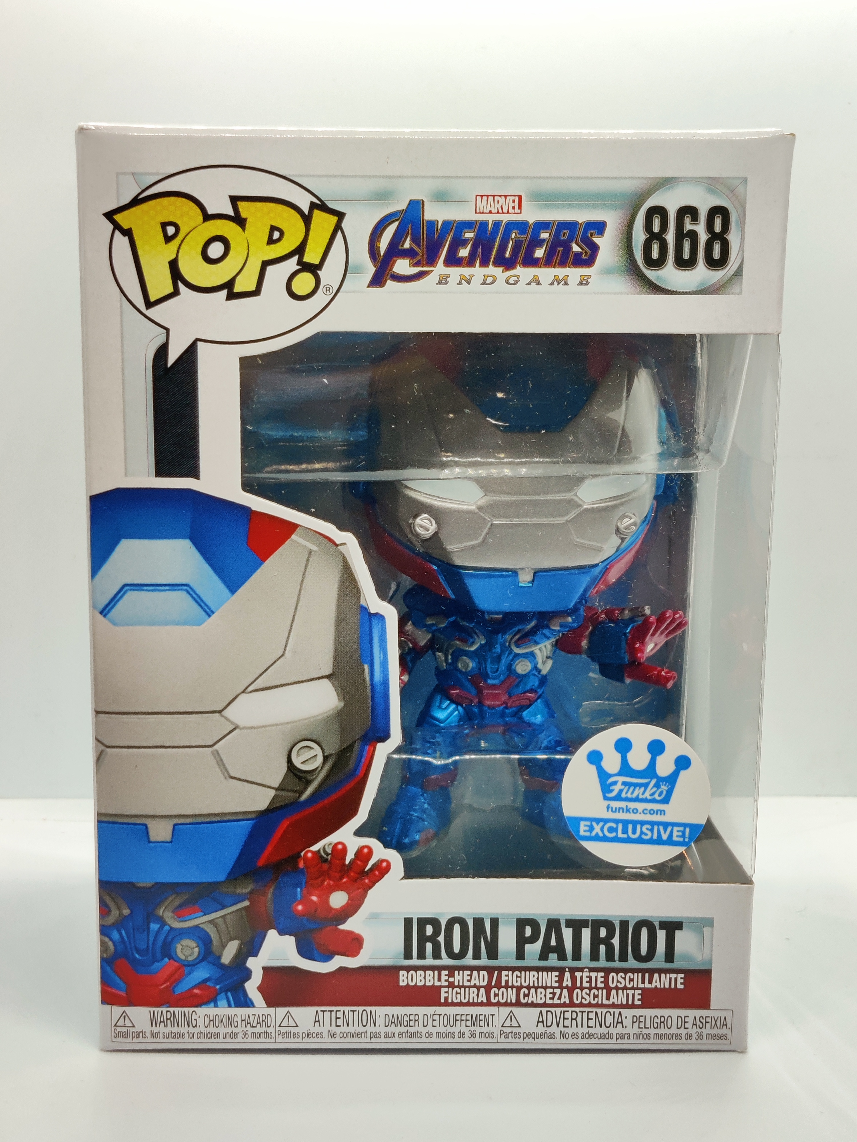 Funko Pop! Avengers Endgame - Iron Patriot #868 Funko Shop Exclusive
