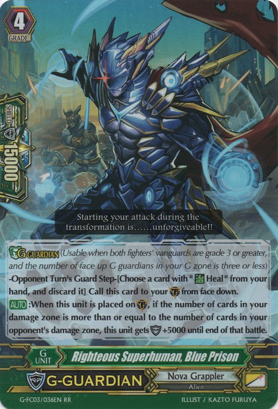G-FC03/036EN - RR - Righteous Superhuman, Blue Prison
