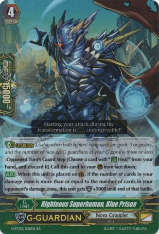 G-FC03/036EN - RR - Righteous Superhuman, Blue Prison