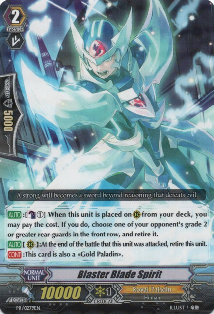 PR/0279EN Blaster Blade Spirit