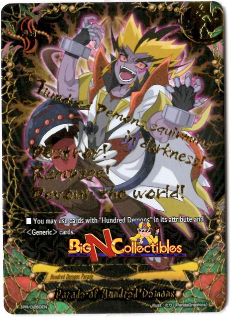 PR/0260EN Parade of Hundred Demons FOIL RRR Flag Card