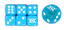 Pokemon Evolutions Light Blue Dice