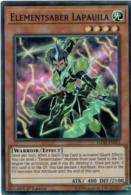 Elementsaber Lapauila - FLOD-EN023 - Super Rare - 1st Edition