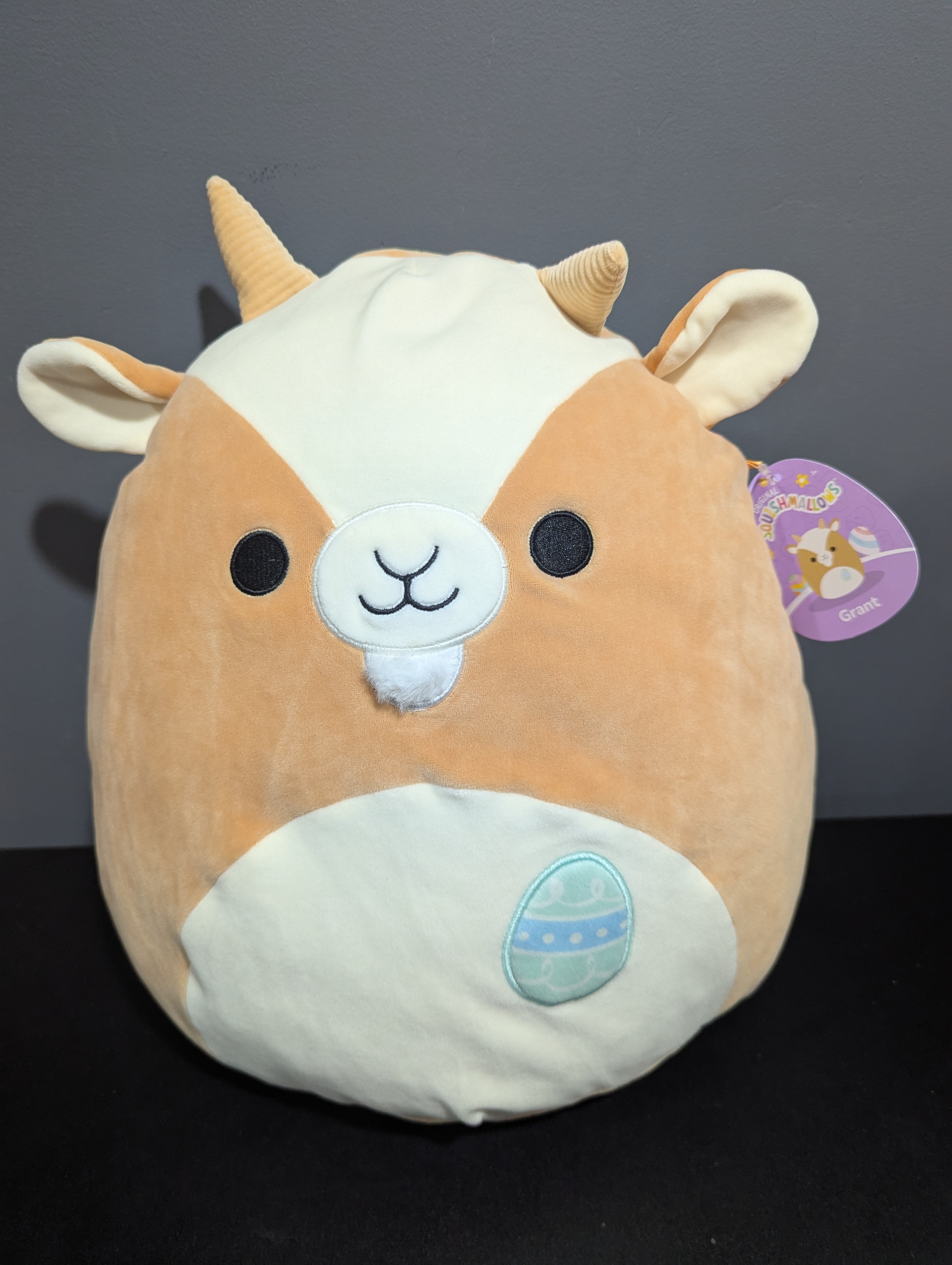 Squishmallows 14 Grant the Goat w/ Easter Egg NWT
