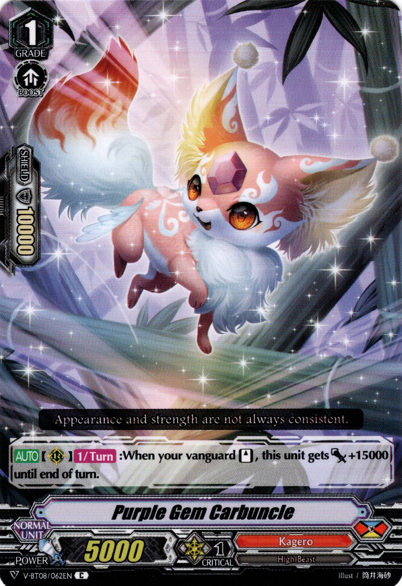 Purple Gem Carbuncle - V-BT08/062EN - C