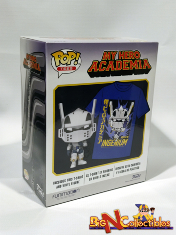 Funko Pop! & Tee Animation My Hero Academia Tenya Iida #740 Exclusive Factory Sealed Large