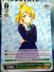 LL/EN-W02-E180 PR We Are School Idols Eli Ayase