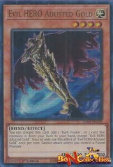 Evil HERO Adusted Gold - RA04-EN029 - Ultra Rare - 1st Edition