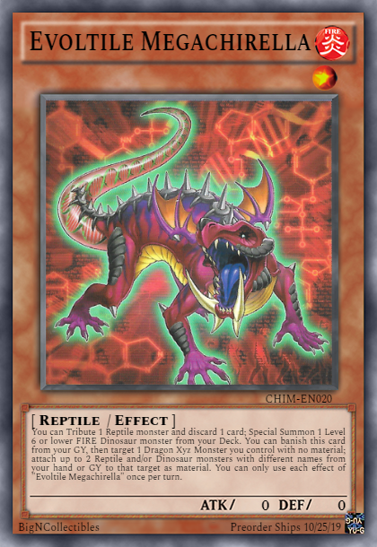 CHIM-EN020 - Evoltile Megachirella - Common - 1st Edition