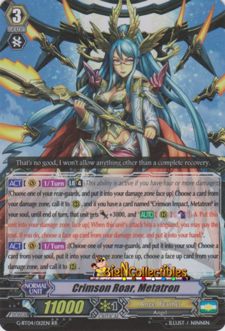 G-BT04/012EN - Crimson Roar, Metatron - RR