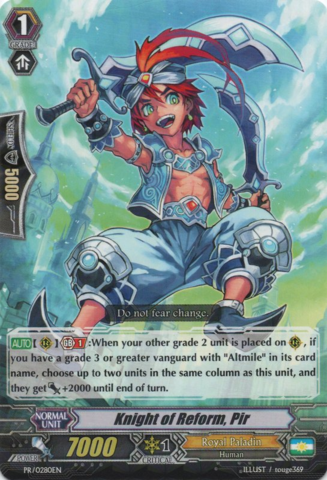 PR/0280EN Knight of Reform, Pir