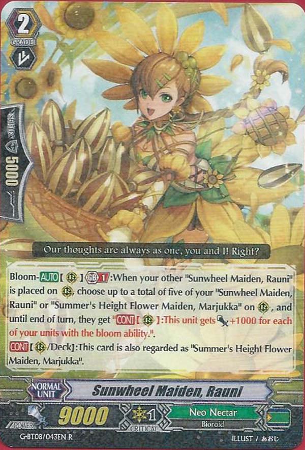 G-BT08/043EN - R - Sunwheel Maiden, Rauni