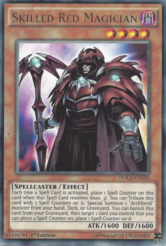 Skilled Red Magician - DOCS-EN036 - Rare - 1st Edition