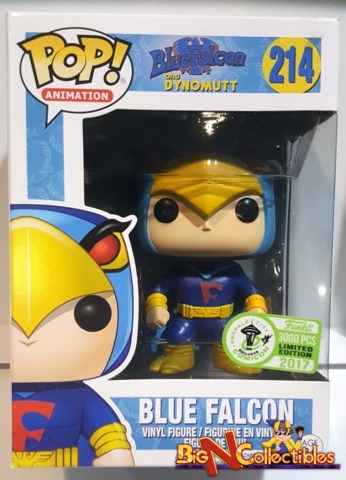 Funko Pop! Animation - Blue Falcon #214 ECCC 2017 Exclusive LE 3000pcs Stained Box