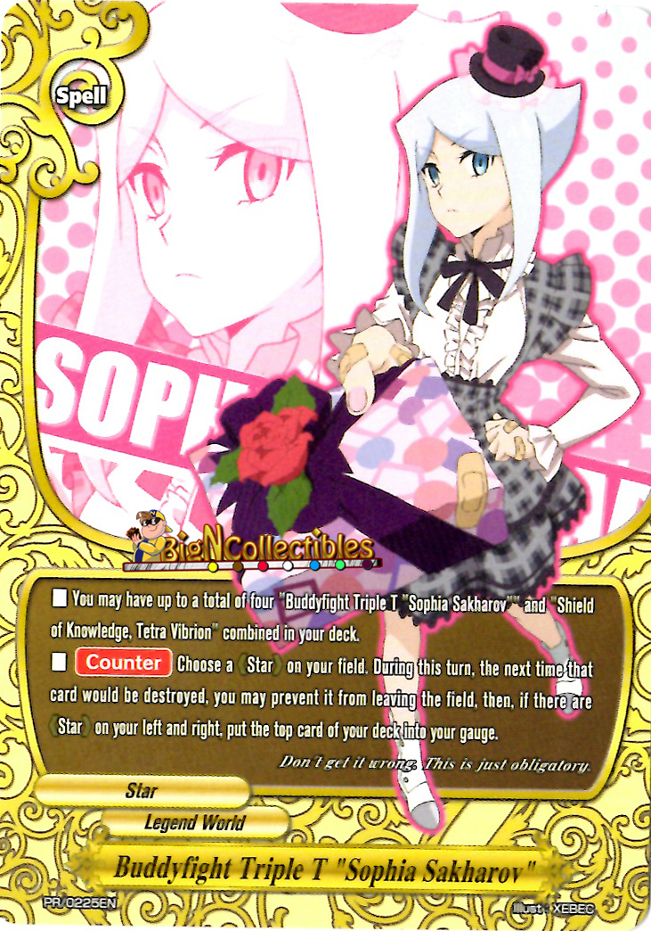 PR/0225EN Buddyfight Triple T Sophia Sakharov