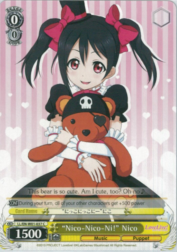 LL/EN-W01-037 C Nico-Nico-Ni !  Nico