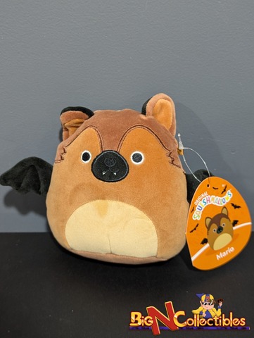 Squishmallows 5 Mario the German Shepherd Bat