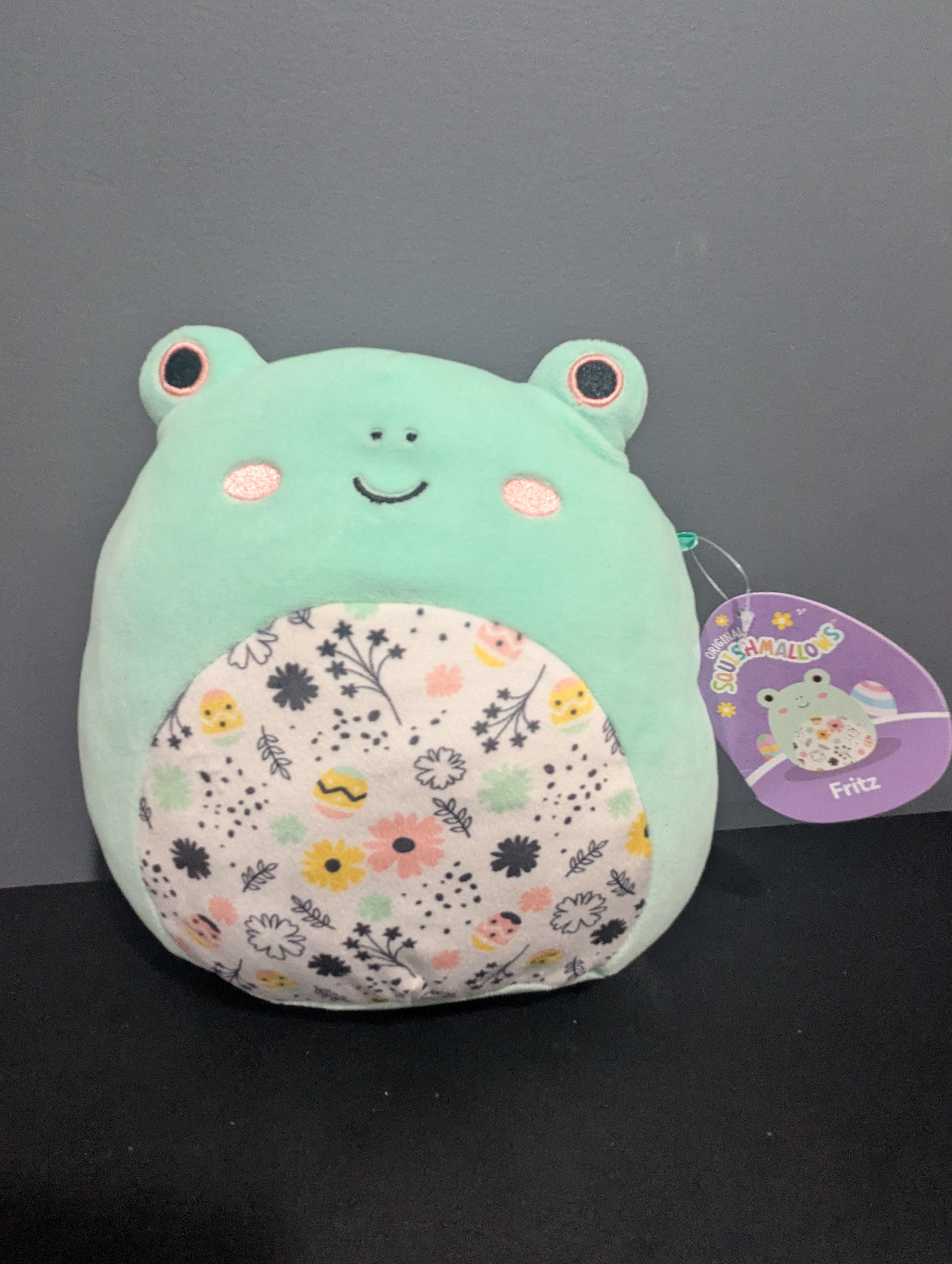 Squishmallows 8 Fritz the Frog Floral Belly NWT
