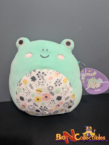 Squishmallows 8 Fritz the Frog Floral Belly NWT