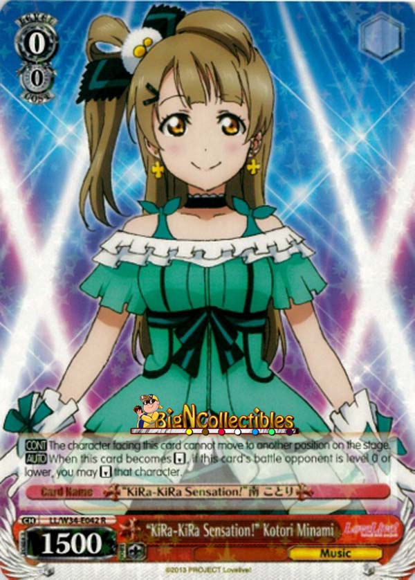 KiRa-KiRa Sensation! Kotori Minami - LL/W34-E042 - R