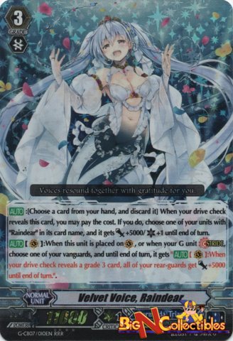 Velvet Voice, Raindear - G-CB07/010EN - RRR