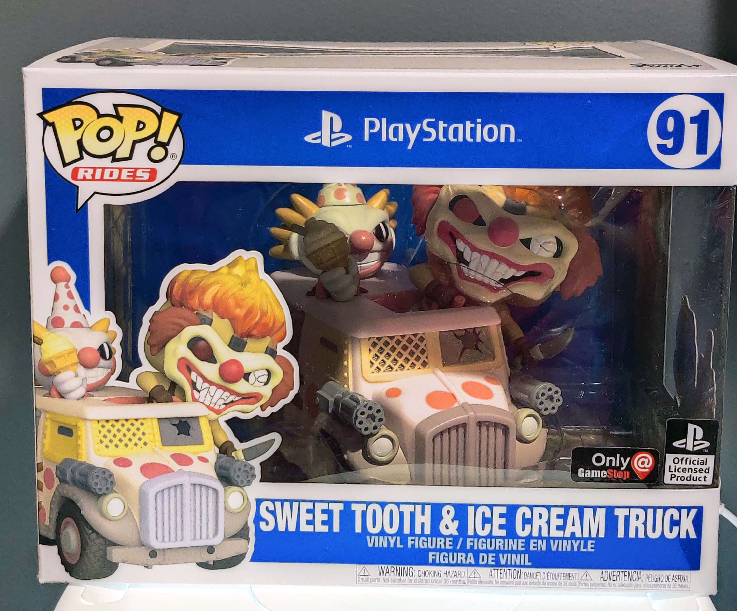 Funko Pop! Rides Twisted Metal - Sweet Tooth & Ice Cream Truck #91 Exclusive Vaulted
