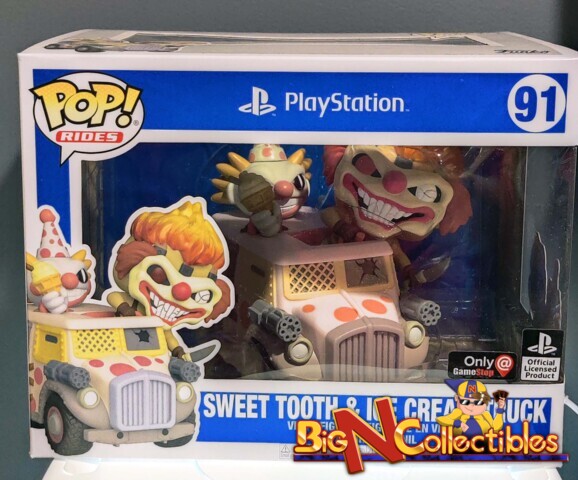Funko Pop! Rides Twisted Metal - Sweet Tooth & Ice Cream Truck #91 Exclusive Vaulted