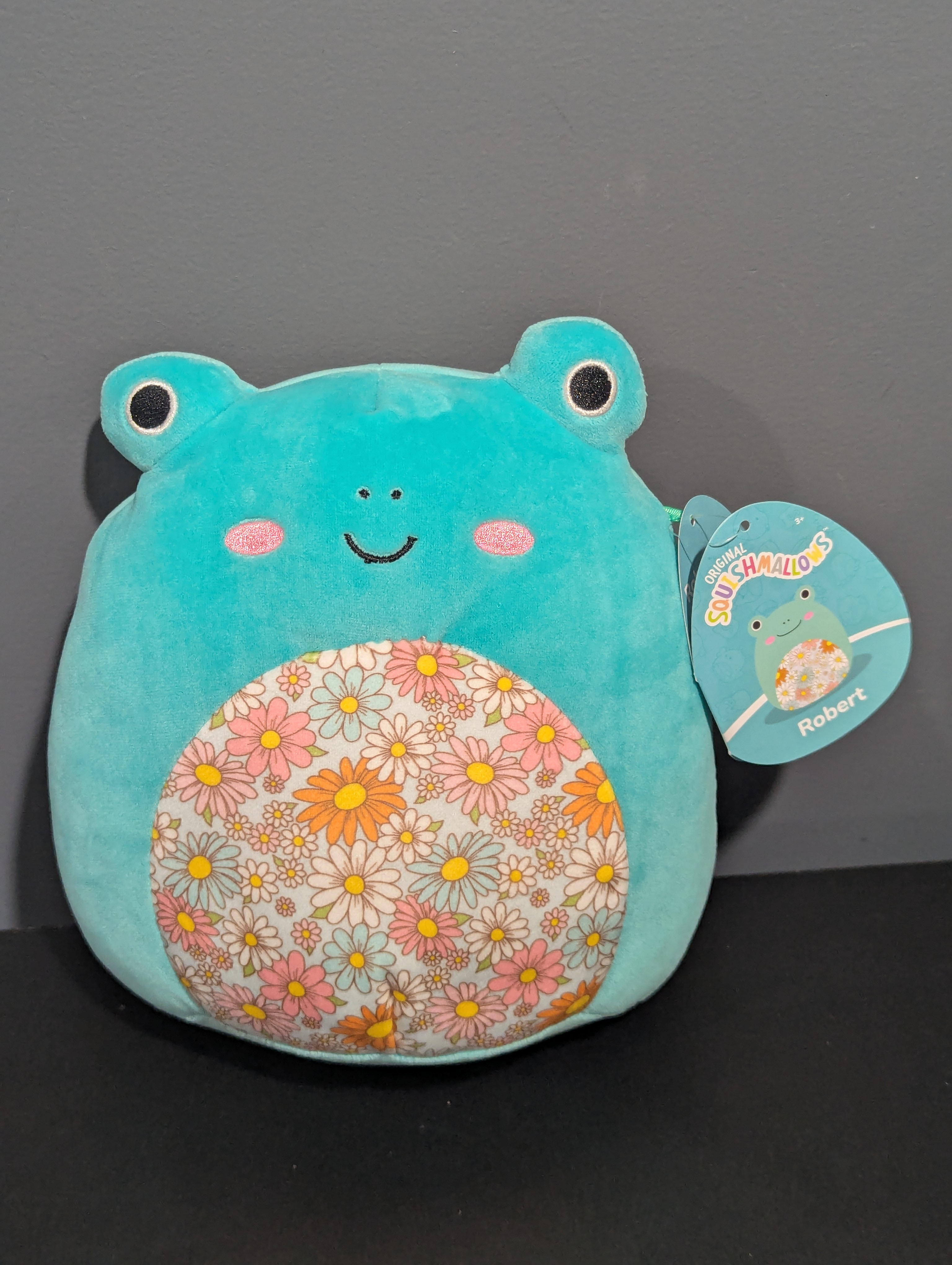 Squishmallows 8 Robert The Frog Floral Belly NWT