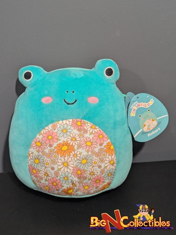Squishmallows 8 Robert The Frog Floral Belly NWT