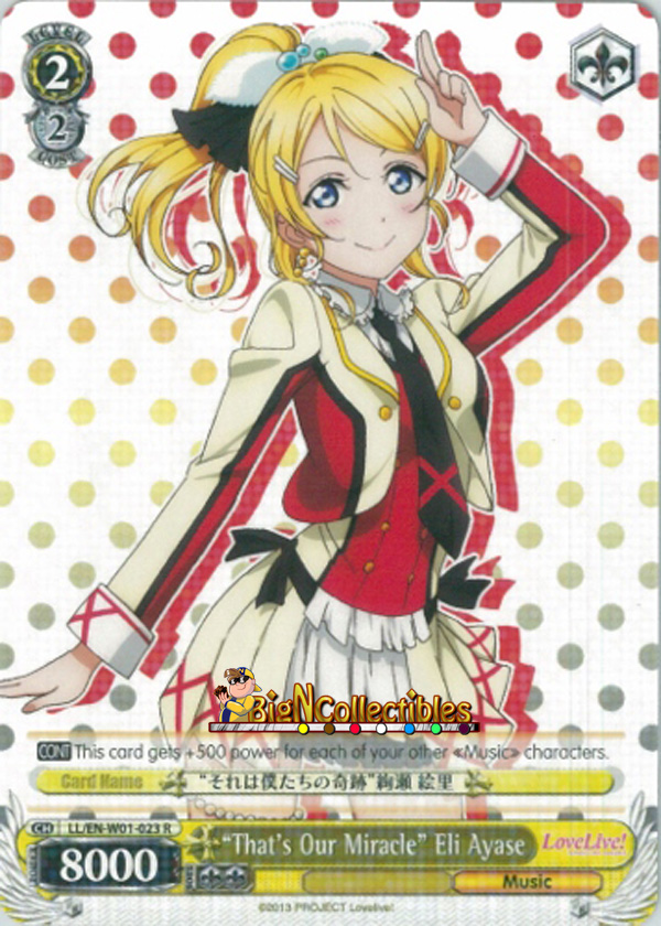 LL/EN-W01-023 R Thats Our Miracle Eli Ayase