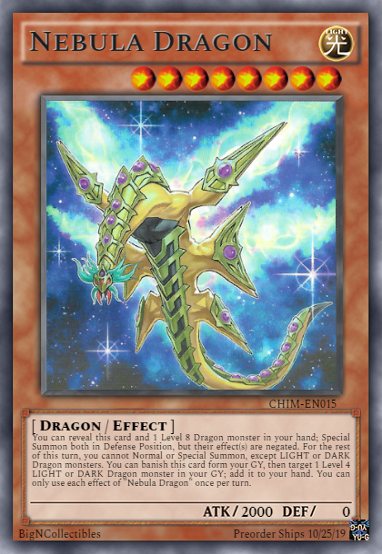 CHIM-EN015 - Nebula Dragon - Rare - 1st Edition