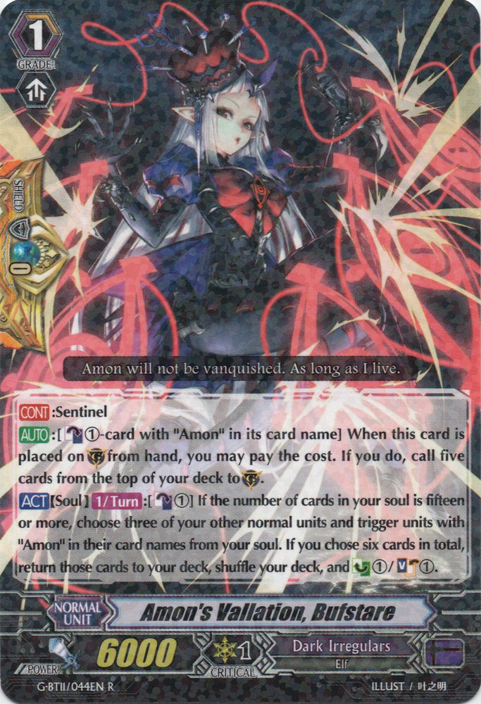 Amons Vallation, Bufstare - G-BT11/044EN - R
