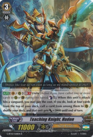 G-BT10/028EN - R - Knight of Teaching, Judon